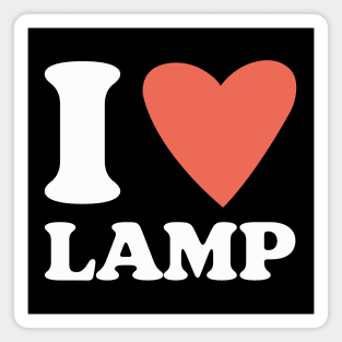 I Love Lamp Magnet